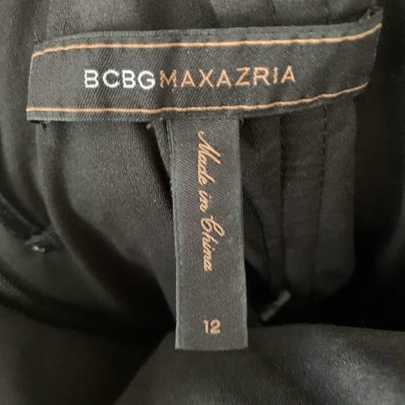 BCBG Madeline Stripe Jacquard Strapless Dress - Picture 5 of 5